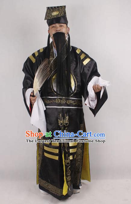 Traditional Ancient Chinese Swordsman Costume And Hat Complete Set Elegant Hanfu General Dress