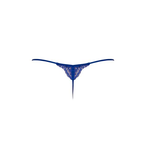 Pamela G String Royal Blue Bonbon Lingerie Wolf And Badger