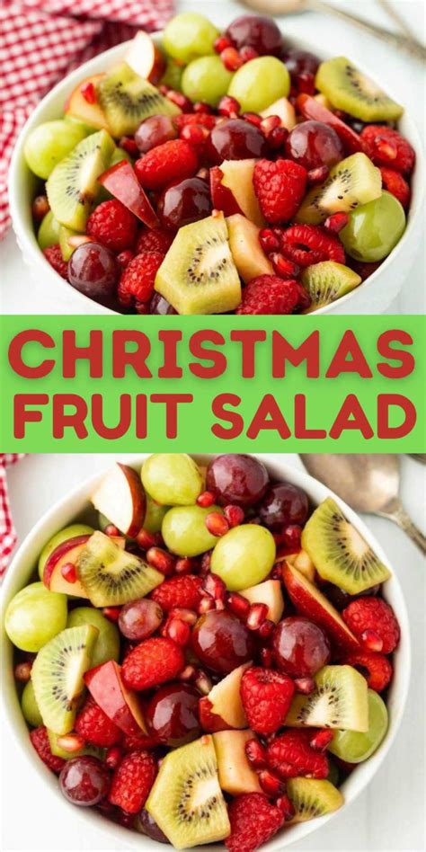 Christmas Fruit Salad - Eating on a Dime