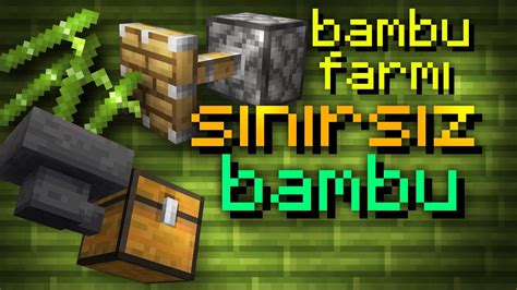 Minecraftta Bambu Farmı Yapımı Youtube