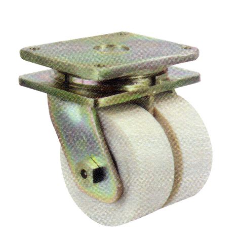 Heavy Duty Cast Nylon Caster Wheels Twin Wheel Cast Nylon Swivel