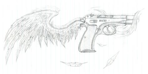 Gun Tattoo Sketch at PaintingValley.com | Explore collection of Gun Tattoo Sketch