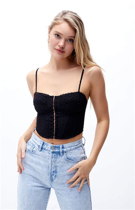 LA Hearts Lace Corset Top | PacSun