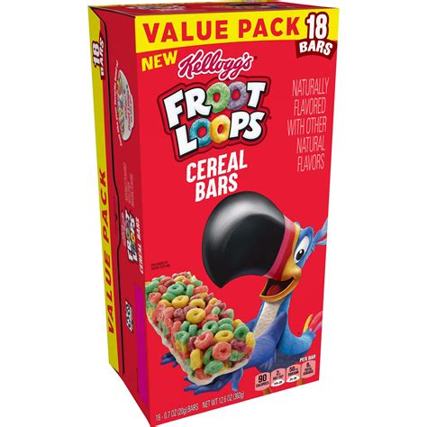 Kelloggs Froot Loops Cereal Bars Original Value Pack On The Go