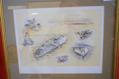 Lot 295 John Paley Duck Shooting Coloured Print