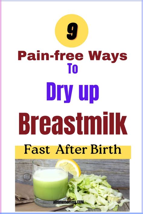 Dry Up Breastmilk Artofit