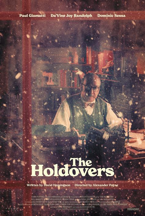 The Holdovers Poster By Scottsaslow