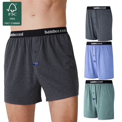 Bamboo Cool Mens Boxers Knit Bamboo Boxers Short For Men Premium