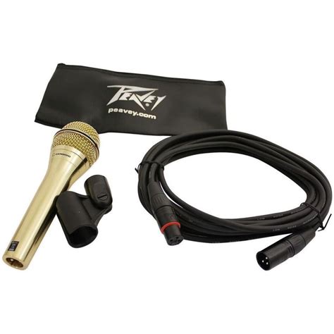 Peavey PVi 2 Gold Microphone With Clip Cable And Storage Bag Peavey