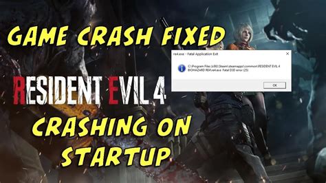 Resident Evil 4 2023 Crashing On Startup Fixed Game Crash Fixed