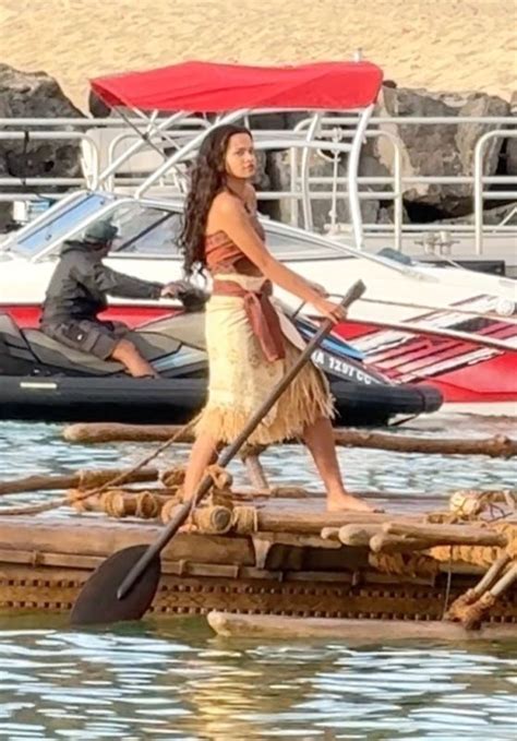 Catherine Laga Aia Films Iconic Scene For Disney S Live Action Moana In