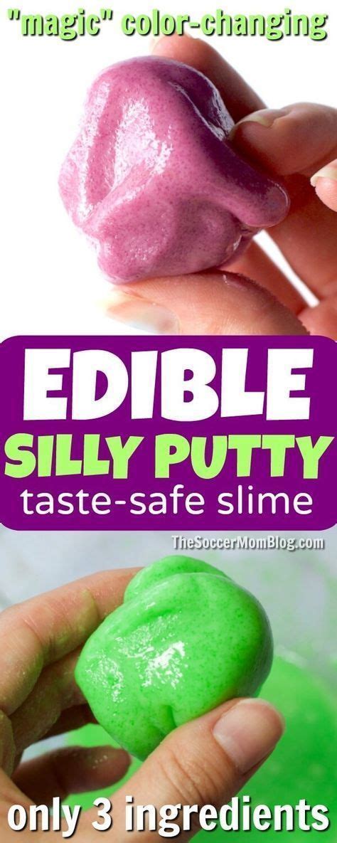 Edible Silly Putty Diy Slime Without Borax Silly Putty Slime Recipe Silly Putty Recipe