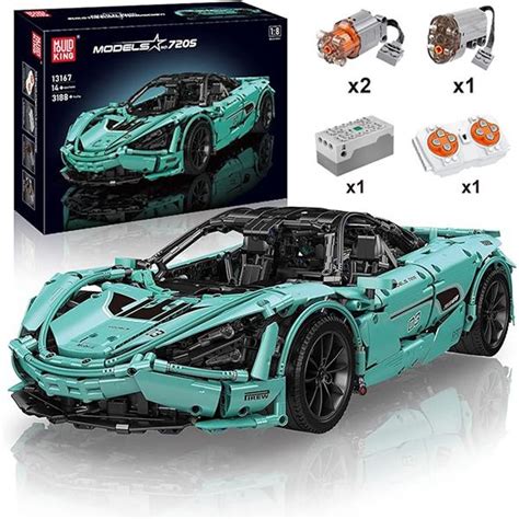 Конструктор Mould King 13167 13167D Спорткар McLaren 720S С силовыми