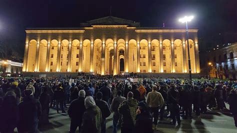 Manifestación en Georgia contra proyecto de ley que pretende regular