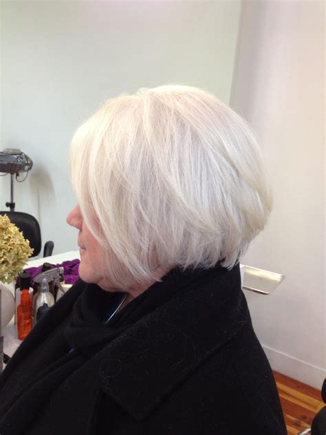 Gorgeous Silver Hair Cut By Linda Demarco Grey White Hair Silver Fox