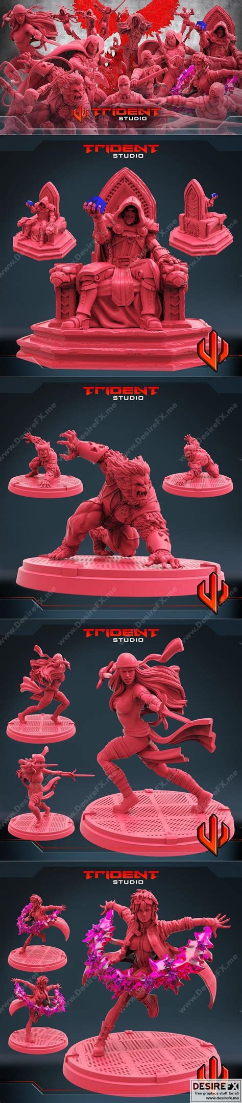 Desire FX 3d Models Trident Studio April 2022 3D Print Model STL