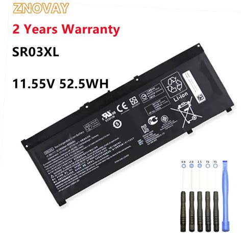 SR03XL Battery For HP OMEN 15 CX 15 DC TPN Q211 TPN Q194 Q193 TPN C133