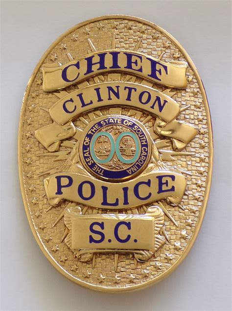 CLINTON POLICE DEPARTMENT - ER Badge