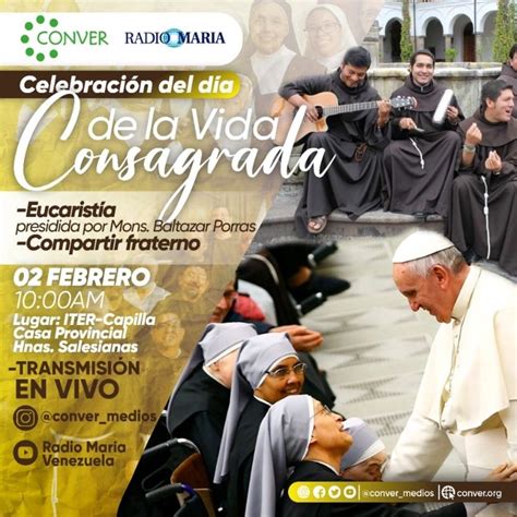 Conver Celebrar Xxvi Jornada Mundial De La Vida Consagrada Caminando