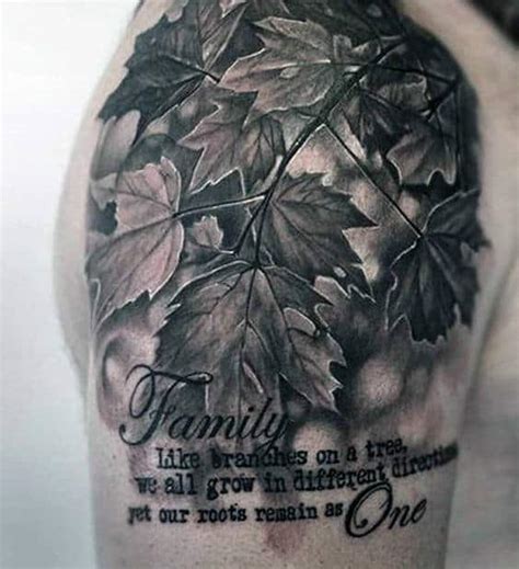 60 Family Tree Tattoo Designs For Men - Kinship Ink Ideas