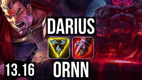 Darius Vs Ornn Top Rank Darius Games M Mastery