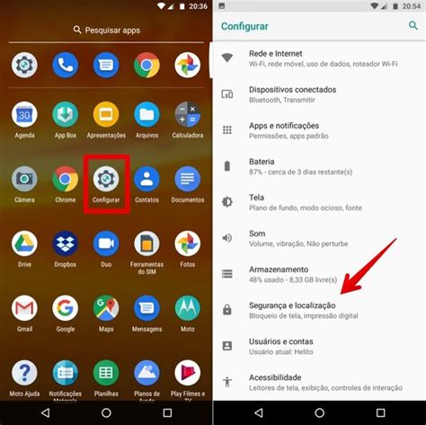 Como cadastrar impressão digital no Moto E5 Plus