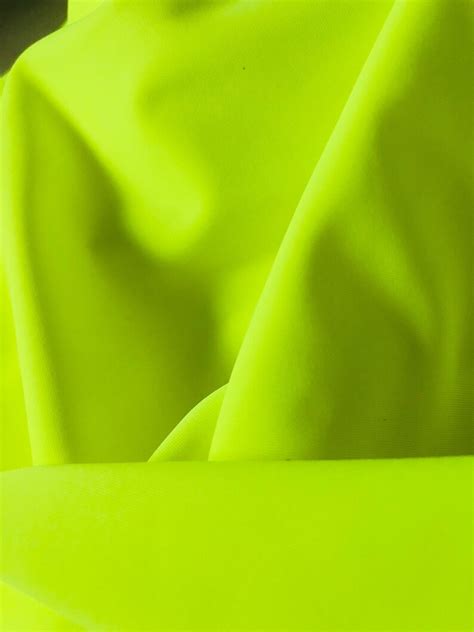 Matte Finish Milliskin Nylon Spandex Fabric Neon Yellow Etsy