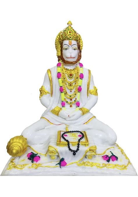 Buy KRISHNAGALLERY1 Marble White Hanuman Ji Murti Hanuman Bala Ji