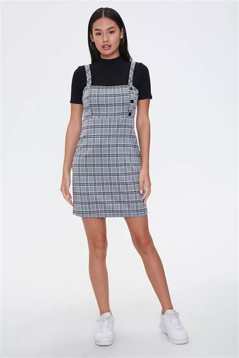 Plaid Pinafore Dress