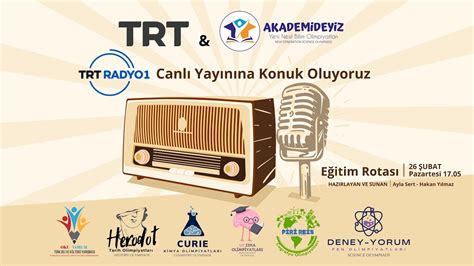 Trt Radyo Canli Yayinina Konuk Oluyoruz Youtube