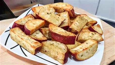 Batata Doce Na AirFryer Fica Crocante Por Fora E Macia Por Dentro Uma