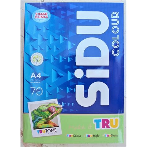 HIJAU Hvs A4 Paper 70gr SIDU Cream Green Color Shopee Malaysia