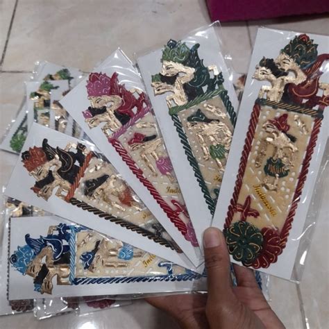 Jual Pembatas Buku Wayang Kulit Warna Tulisan Indonesia Shopee Indonesia