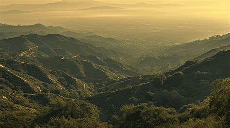 Los Angeles View From Mulholland Drive Background Los Angeles