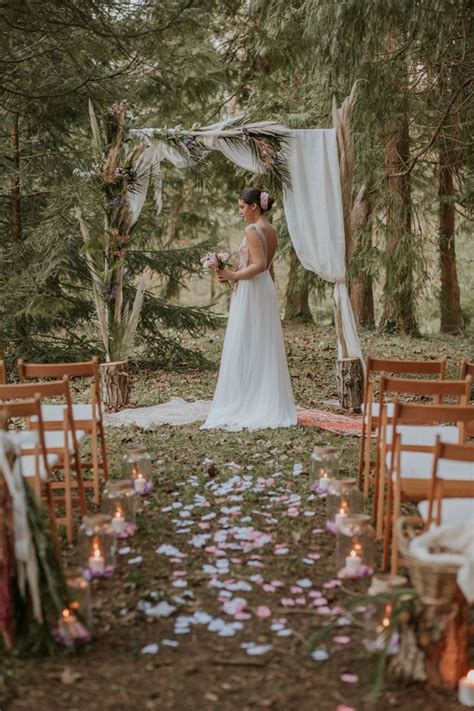 Boda MÁgica En El Bosque Boda Mágica Ceremonia De Boda Al Aire Libre