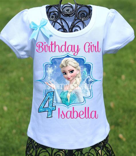 Elsa Birthday Shirt Disney Frozen Birthday Theme Frozen Birthday Shirt