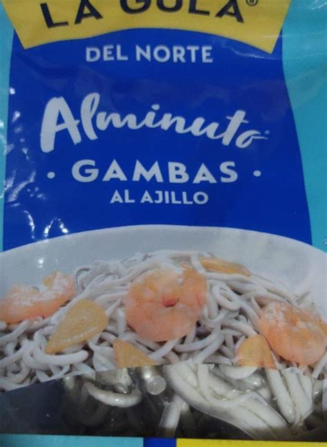 Gambas Al Ajillo La Gula del Norte kalorie kJ a nutriční hodnoty