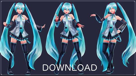 MMD Tell Your World Miku Kingdom Hearts Style Model DL YouTube