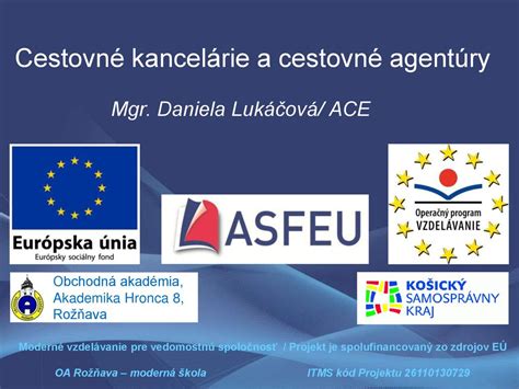 Cestovné kancelárie a cestovné agentúry ppt stáhnout