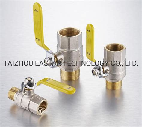 Dn15 Dn25 Brass Gas Ball Valve Internal Thread Butterfly Handle Ball Valve Brass Gas Ball