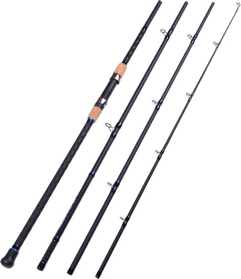 Fiblink 4 Piece Surf Casting Fishing Rod Carbon Fiber