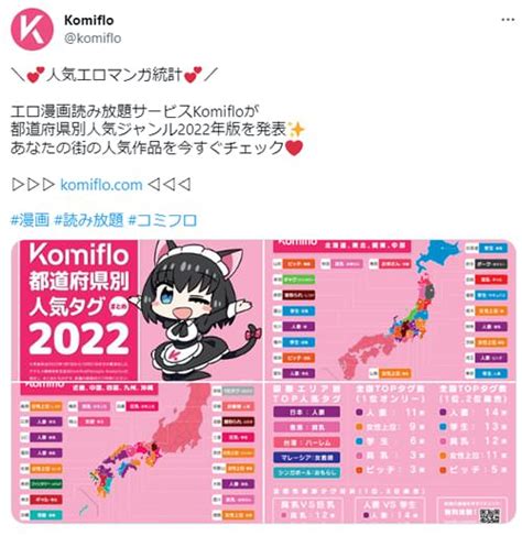 【コラム】 エロ漫画読み読み放題サービスkomifloより。都道府県別の人気性癖ジャンル（2022年版）を発表！ アキバblog