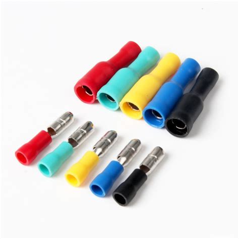 Colors Pcs Bullet Butt Connectors Assorted Insulated Female Male