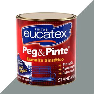 Tinta Esmalte Sintetico Eucatex Ml Cinza Medio Brilhante Peg Pinte