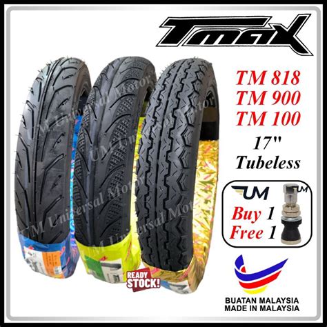 Tmax Tyre Tubeless Tayar Tire Bunga Tajam Tt Tt Dunlop Maxxis