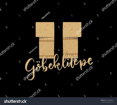 Vector Illustration Gobeklitepe Gobekli Tepe Oldest