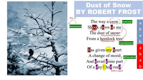 Dust Of Snow BY ROBERT FROST NCERT RBSE Class 10 YouTube