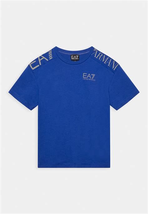 Ea7 Emporio Armani Tee T Shirt Print Bluette Royal Zalando Ch