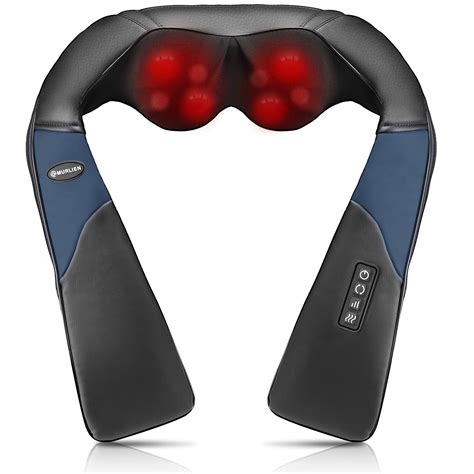 Buy Murlien Shiatsu Neck Shoulder And Back Massager With Heat Deep Tissue 3d Kneading Trigger