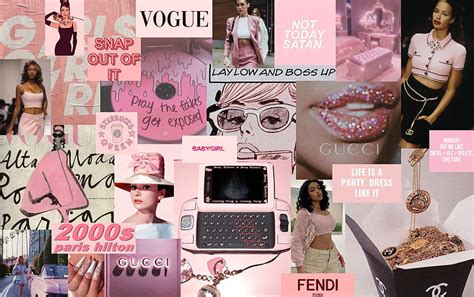 Papel De Parede Pink Laptop Aesthetic Cute Laptop Pink Collage